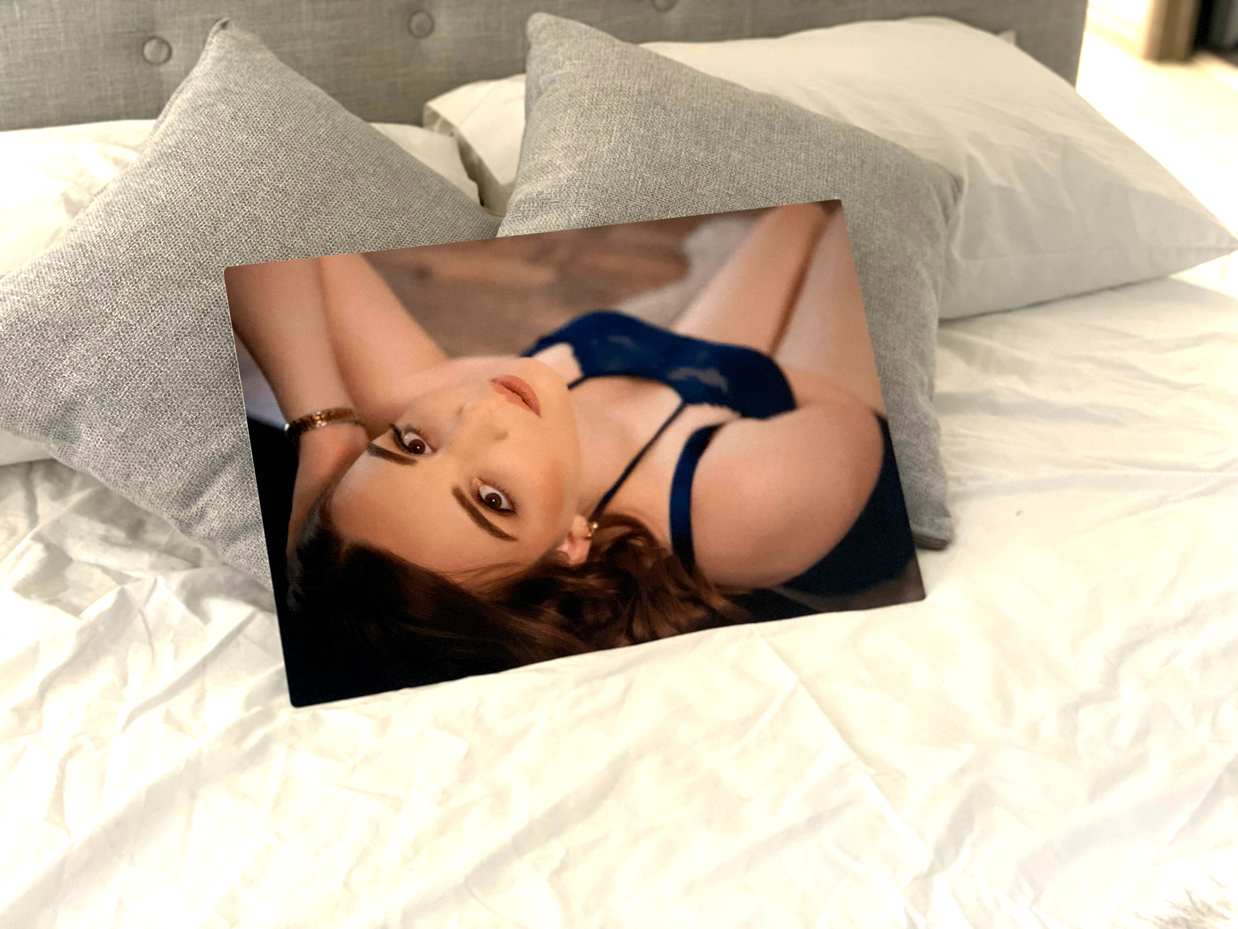 Gloss-protected metal boudoir wall art - bathroom and outdoor safe