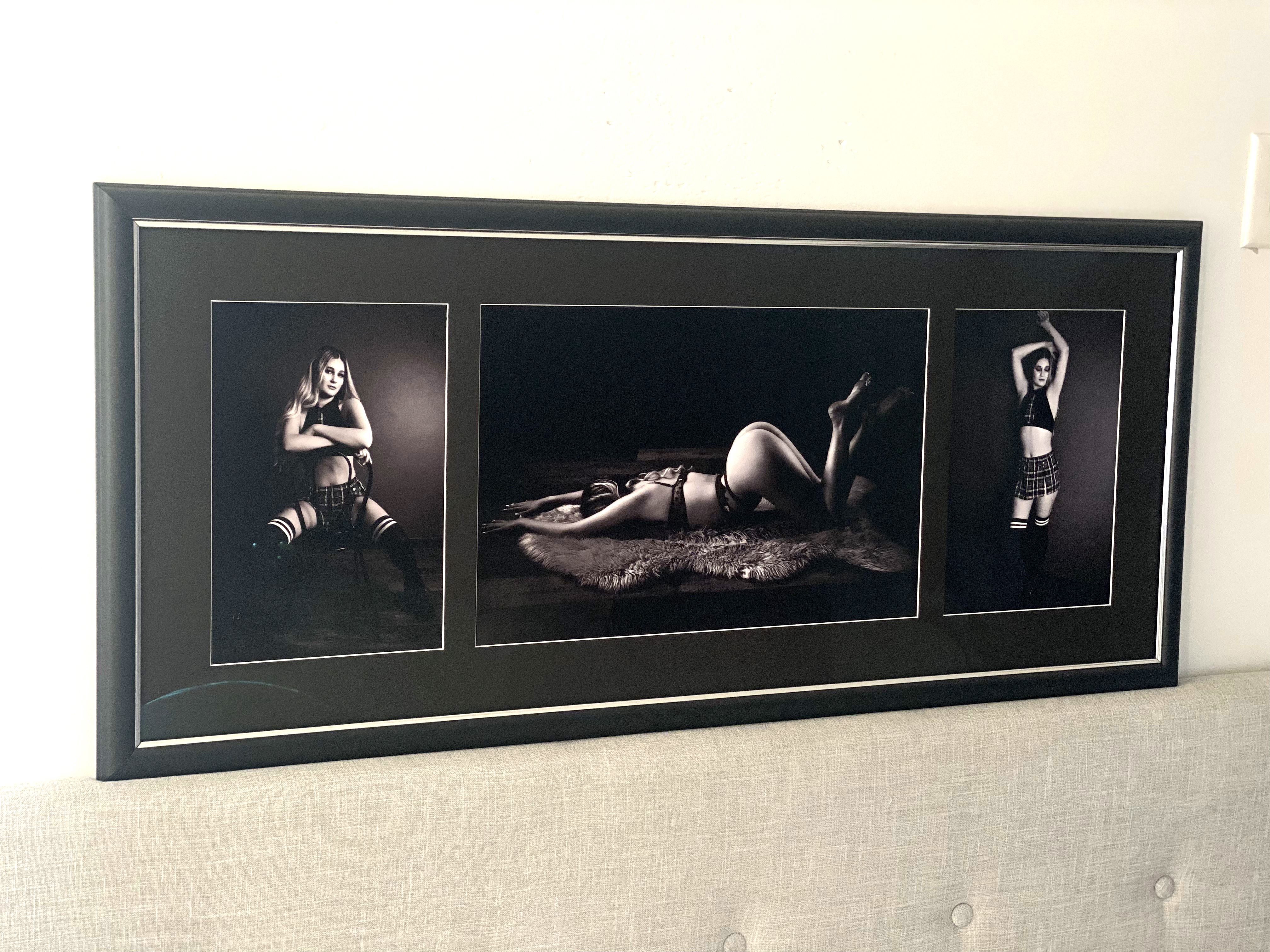 Stories multi-image boudoir wall art display - New York style