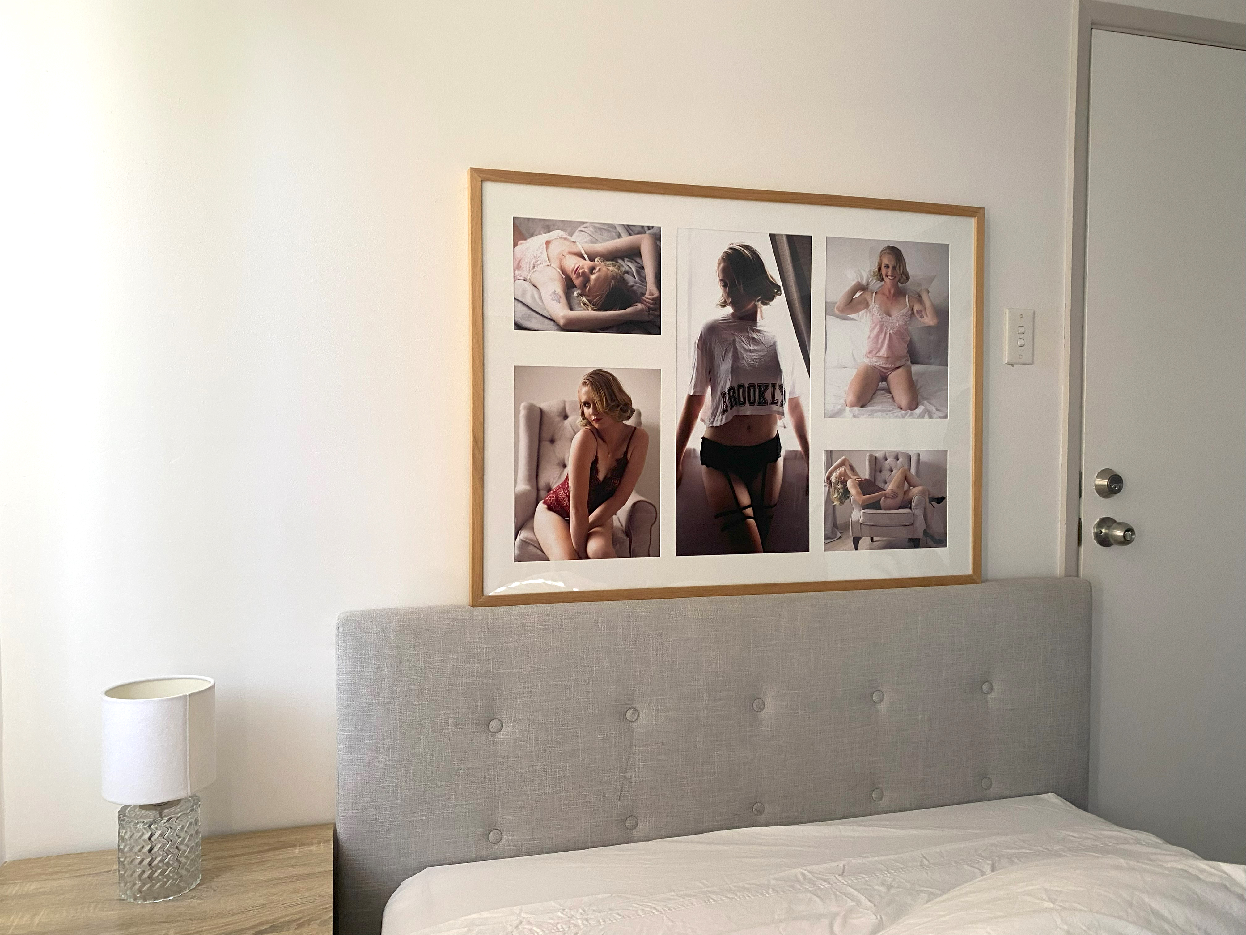 Stories boudoir wall art collection - Gemini style arrangement